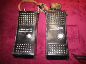 13-124 Midland Vintage Model C Handheld Radio Walkie Talkie 3 Channel Rf Stage