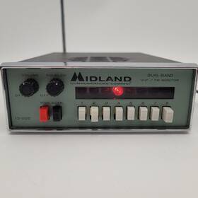 13-925 Midland Vintage Hi-lo Vhf Dual Band Fm Scanning Monitor Tested Works