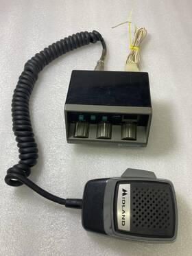 Midland 70-055 #70-055 Control Head Remote Mount Low Band And Mic #70-2301 Untested
