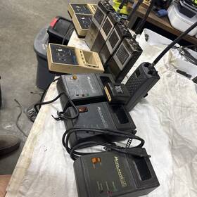 Midland 70-150b 4 Model Handheld Radios 6 Chargers All Untested. 1 Ge 40 Ch