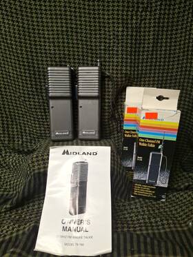 75-150 Midland One-channel Fm Walkie Talkie Model Two Way Radio