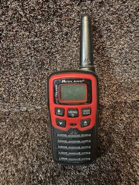 Ex37a Midland X Talker Walkie Talkies Replacement Red
