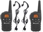 Lxt114 Midland 2/two Way Radio 18 Mile Walkie Talkie +headsets (5 Pairs)