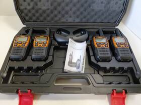 T79x4vp5 Midland X-talker Cabelas Quad Pack Radios 1 Base No Cords Untested As Is