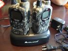 Midland Walkie Talkies, Camo, Hunting, Charger, Ear Phones. Set Of 2