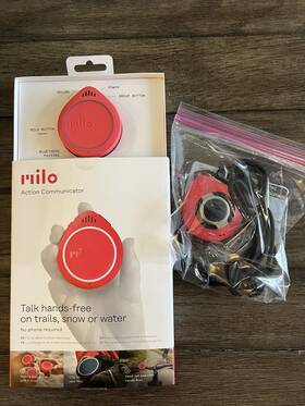 Milo 850025239035 Action Hands Free Communicator Model M01 Red