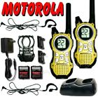 Motorola 35 Mile Walkie Talkies 2 Two Way Radio +charger +headsets +noaa Weather