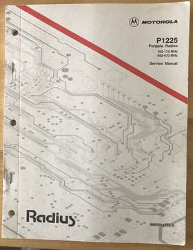 6880904z94-b Motorola Radius P1225 Service Manual Genuine Factory Oem