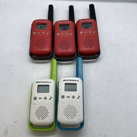 T110p Motorola 748091018831 Pack Of 5 Talkabout T110 And Alkaline 2-way Radios 3 New B9 8