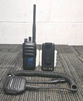 Aah07jdc9sa1an Motorola Two Way Radio Walkie Talkie W Antenna And Mic