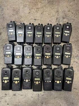Aah65rdf9aa3a Motorola Lot Of 21 Pcs Pr400 Uhf Two-way Radio