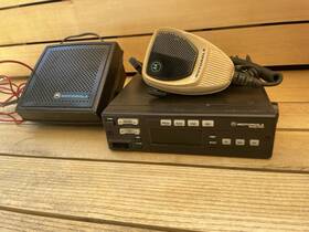 D45kga5jb5ak Motorola Spectra Smartnet Police Dash 2-way Radio 800mhz Mic Speaker Untested