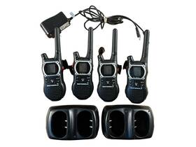 Kem-p29923 Motorola Em1010rpr 2-way Radios 4 Pack Charging Dock Walkie Talkies