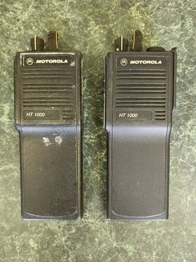 H01rdc9aa3d Motorola H01rdc9aa3d/bn Lot Of 2 Ht1000 Uhf 16ch - No Battery