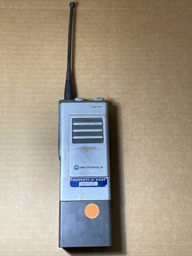H43ssu Motorola Mx 350 Uhf Portable 2 Way Radio Handie-talkie Fm-radio