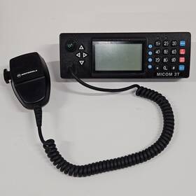 M91amn0kv5bk Motorola Micom Mobat 3t Hf Control Head With Fmn1615a Microphone Good Condition