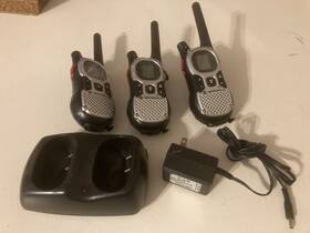 Mj431cr Motorola Lot Of 3 Walkie Talkie With Charger And Batteries Tested Works