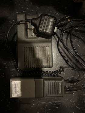 Ntn5414br Motorola Ntn5 Vintage Uhf Handie Talkie Fm 2-way Radio Mike Antenna&charger