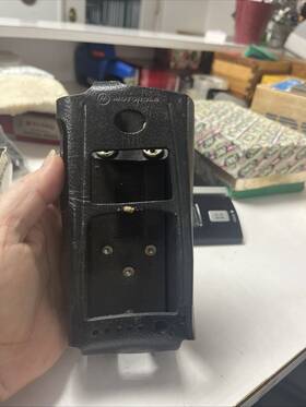 Ntn8397a Motorola Hard Leather Case Cover Bag Holder For Walkie Talkie