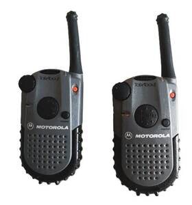 Nue2569a Motorola Pair Of Talkabout Walkie-talkie 2 Way Radios Used Working