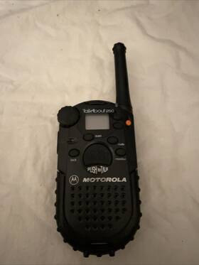 P14spp03p2aare Motorola Talkabout 250 T250 Black 2 Mile 2-way Radio Walkie Talkie