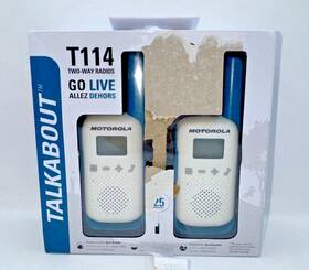 T114 Motorola Solutions 748091021695 Talkabout Two-way-radios 2pack