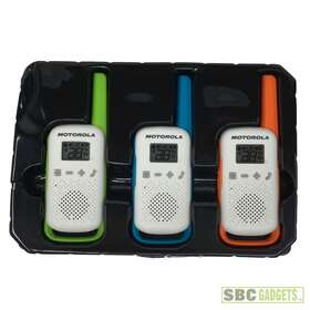 T110tp Motorola Talkabout Radio 16 - Green/orange/blue 3 Pack Read Description