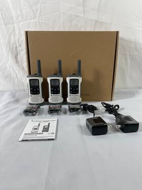 T262tp Motorola Motorolla Talkabout White Portable Handheld Two-way Radio Lot Of 3