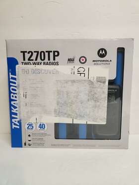 T270tp Motorola New 3 Pack - Talkabout Black And Blue