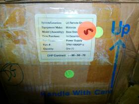Tpn1106asp15 Motorola Base Station Power Supply Continuous Duty Low Band