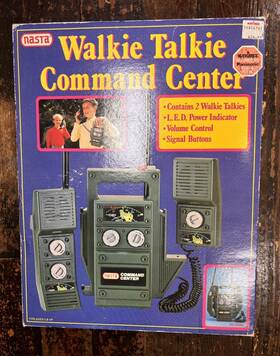 30088 Nasta 1989 Walkie Talkie Command Center-boxed - Tested Works