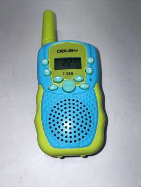 Y-388 Obuby Walkie Talkie 2 Way Radio 22 Channels Blue Green