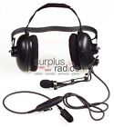 Enmn4016a Oem Motorola Dual Muff Ptt Headset Ht750 Ht1250 Mtx850 Mtx9250 Mtx950