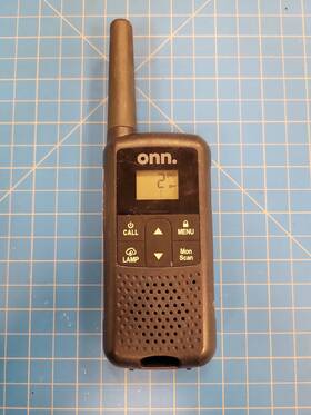 100009588 Onn. Two Way Radio Walkie Talkie Portable Handheld Comms Device Parts Only 22ch