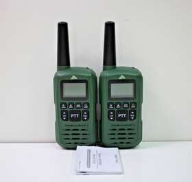 100070695 Ozark Trail Two Pack Green Ipx4 Weatherproof Walkie Talkies