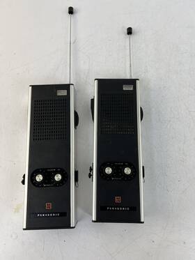 27.085 Panasonic Rj-22 Vintage Set Walkie-talkie Transceivers Untested