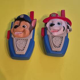 Paw Patrol Pw-207.ex/1 Frs Uhf 2-channel Walkie Talkies Blue/red/gray