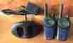 Pr-3500dx Pr3500dx Cobra Micro Talk Two 2 Way Radio Black Blue Walkie Talkie Set Model