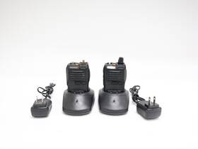 Radioboss-628g Radioboss Used Uhf Walkie-talkie Set With Charger Dock - Tested