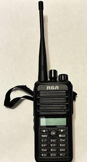 Rca Rdr2600u Uhf Analog/digital Portable Dmr Radio Voice And Text 1000 Channels