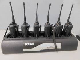 Rdr2620u Rca Digital Two-way Radio Battery Lot Of 6 With Charger