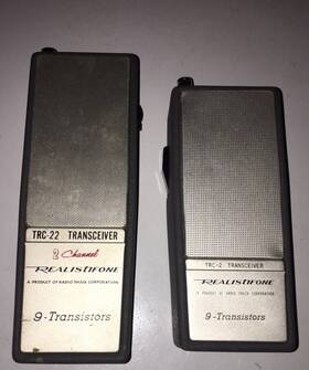 Trc-22 Realistic Vintage Trc 22 And Trc-2 Transceivers 9 Transistors Tested Working Radio