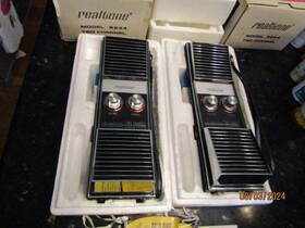 5244 Realtone Vintage 2 Ch 9 T Cb Transceiver Model Walkie Talkie Pair W Boxes