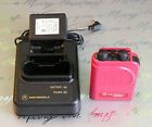Red Motorola Minitor Iii Nsv 1-channel Vhf Fire Ems Pager W/ Charger Tone & Vibe Red Motorola Minitor Iii Nsv 1-channel Vhf Fire Ems Pager W/ Charger Tone & Vibe