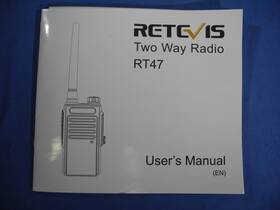 Rt47 Retevis 060787316004 Users Manual Guide Instructions Eng Free And Fast Ship