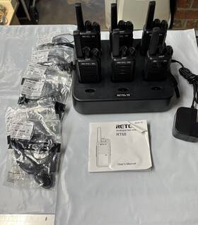 A9059s Retevis Rt68 Business Two Way Radio 6 Pack Multi Unit Charger