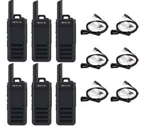 A9231a Retevis 6pack Rb39 Small&portable License-free Alarm Two Way Radios&earpieces