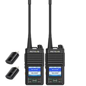 A9273a Retevis Rb58 Bluetooth App Control Noaa Noise Reduction Group Call Two Way Radios 2pack