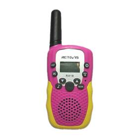 B08ryj32cx Retevis Ra18 One Walkie Talkie Kids Talkies Pink 6-12 Yrs Old