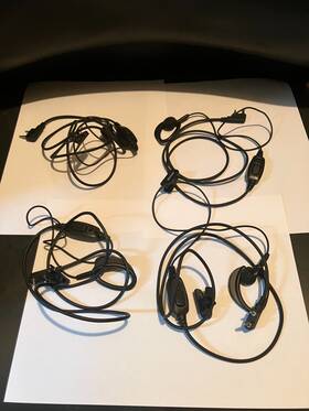 Eek008 Retevis Lot Of 4 Walkie Talkie Earhook Earpiece Earphones
